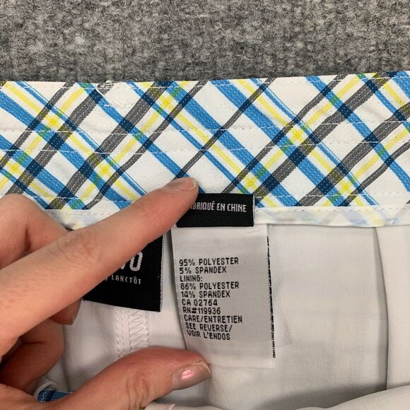 Nivo NVO Skort Women 8 Blue Multi Plaid Lightweight Stretch Lined Golf Tennis - Picture 5 of 12